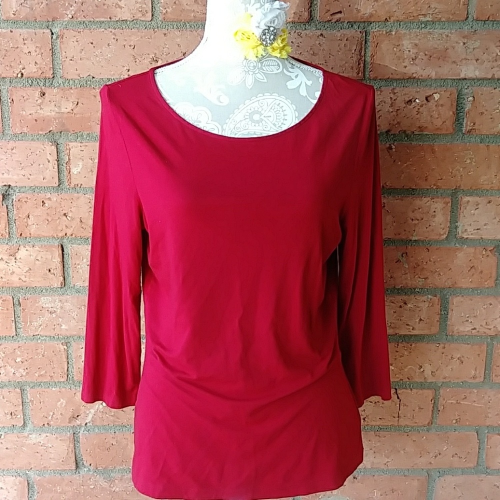 L Ralph Lauren Red Top